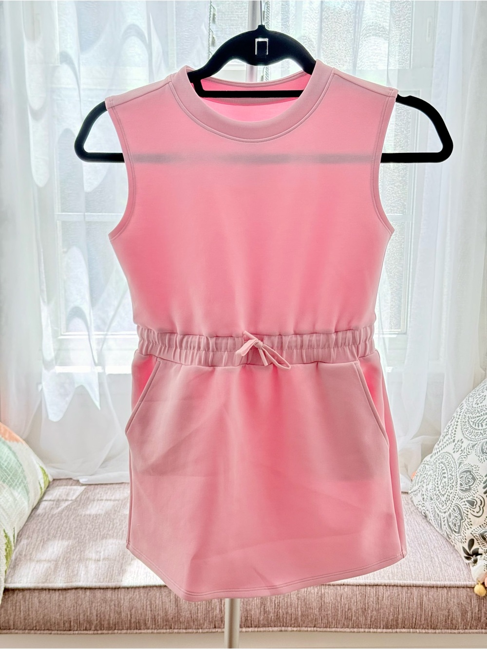 all in motion - Girls' Sleek Airy Active Sleeveless Dress - Pink - Size M (8)